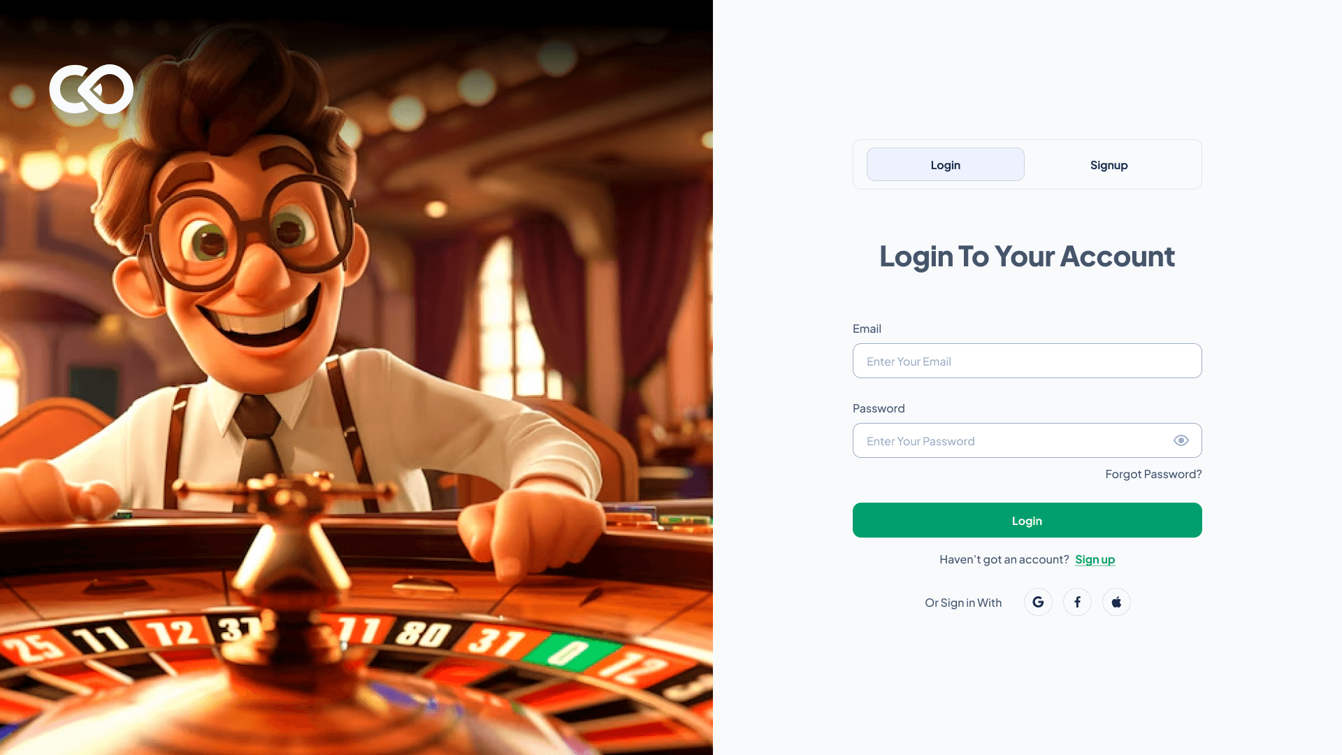 Desktop - Login